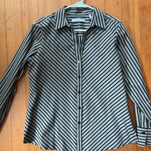Foxtrot size 10 brown and black striped shirt***NEW